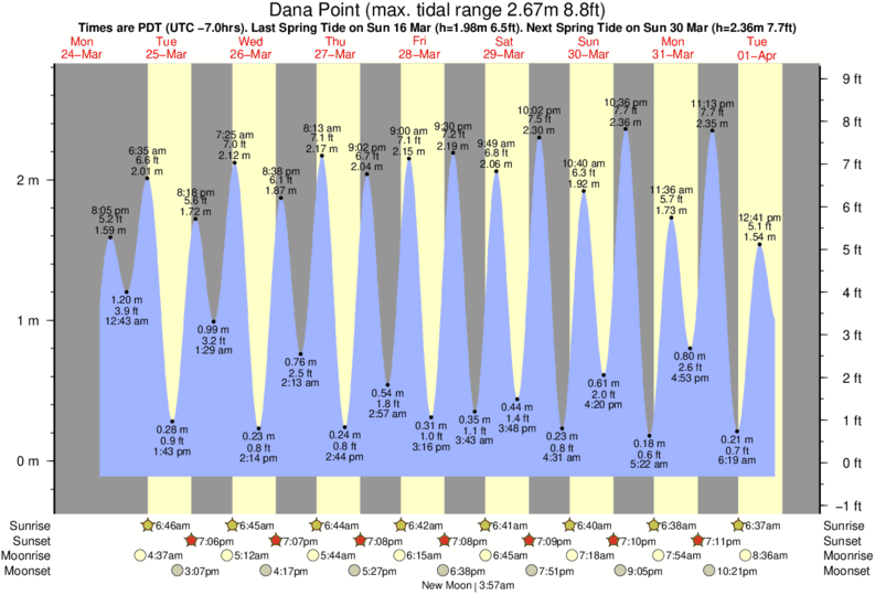 Dana Point Tide Chart 2017