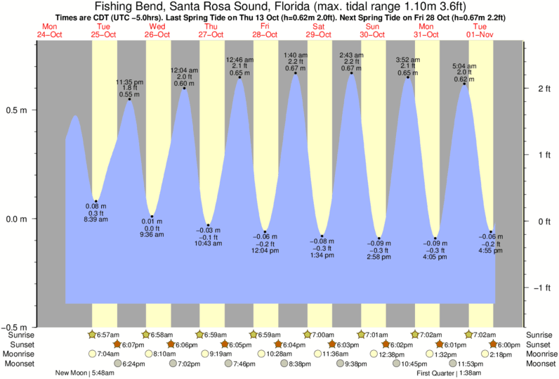 Surf Fishing Florida Season Chart
