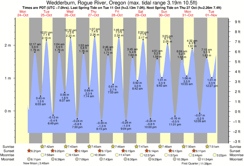 Gold Beach Tide Chart